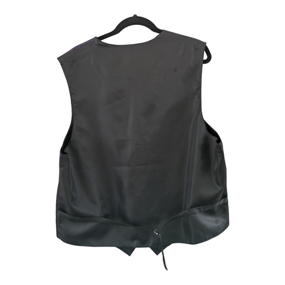 Vesuvio Napoli Dark Purple Paisley vest Size 2XL GUC - Picture 2 of 5